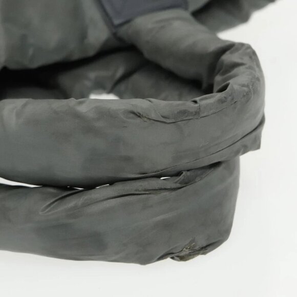 CHANEL Cococoon Shoulder Bag Nylon Gray Silver CC - Picture 11 of 15